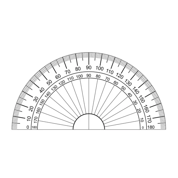Protracteur vecteur — Image vectorielle