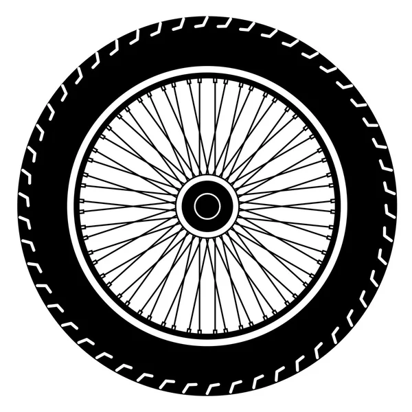 Motorcycle wheel vector — Stock Vector