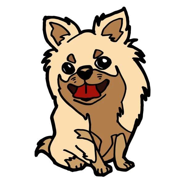 Lindo vector de dibujos animados cachorro — Archivo Imágenes Vectoriales