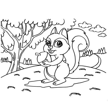 Sincaplar boyama sayfaları vektör