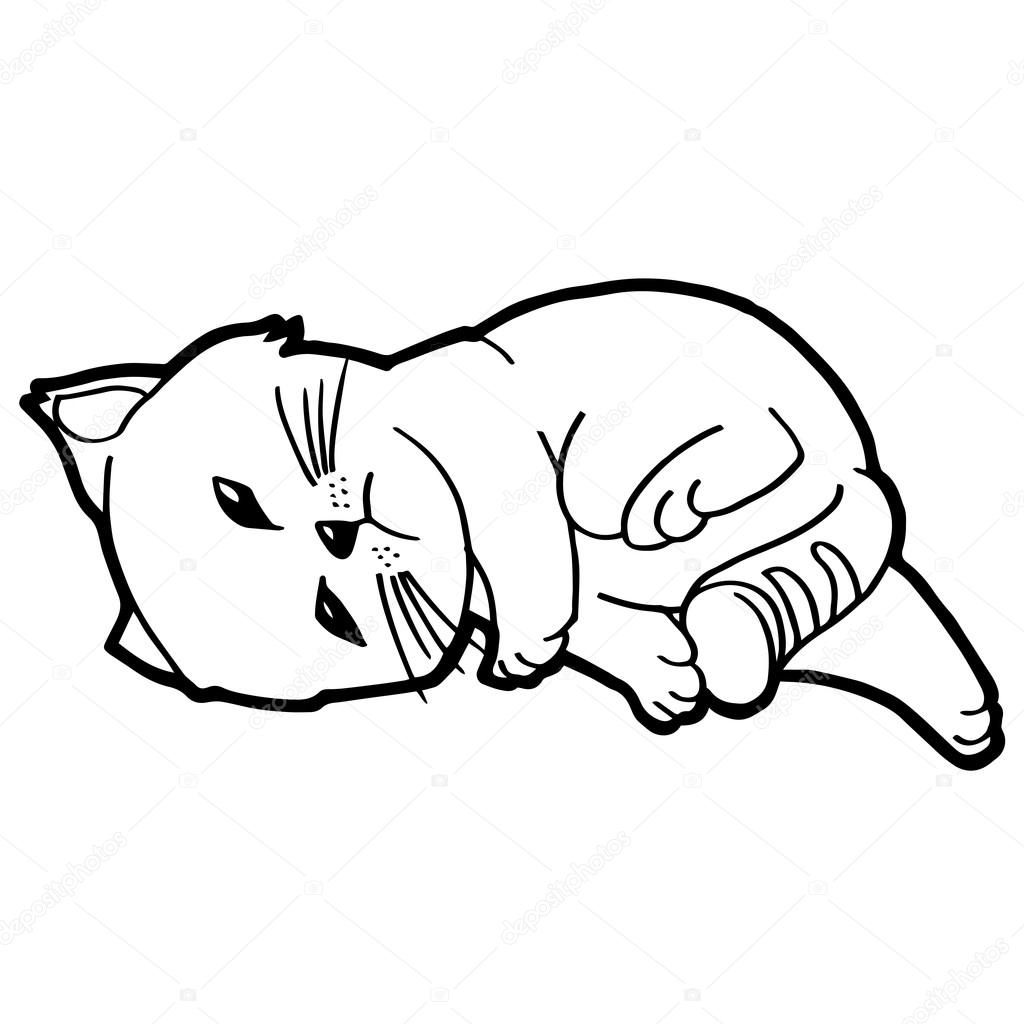 97 Coloring Pages Of Cartoon Cat  Latest Free