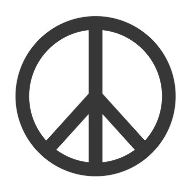 Barış sembolü vektör