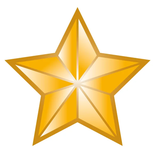 Golden star symbol — Stock vektor