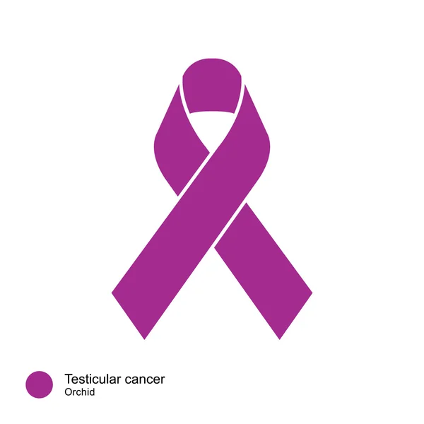 Vecteur de ruban de cancer du testicule — Image vectorielle