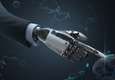 Yüksek Kaliteli Robotik Mekanik El Tasarımı Konsepti