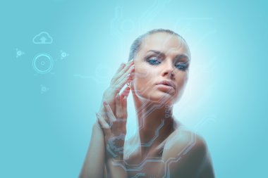 Dijital Sanal Ekran ile Çalışan Çekici Model