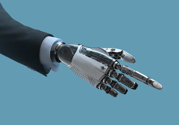 Wysokiej jakości robota mechaniczna koncepcja ręcznego projektowania — Zdjęcie stockowe