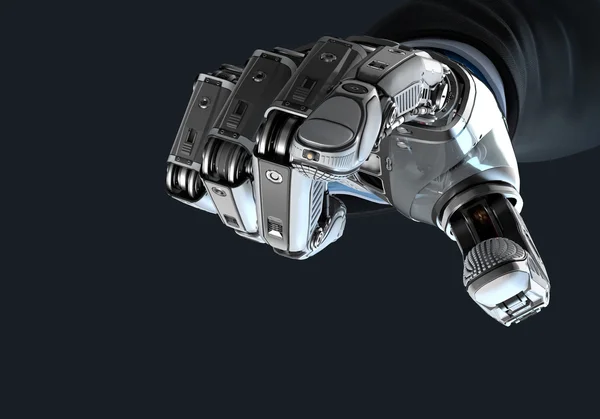 Concetto di progettazione meccanica robotica della mano di alta qualità — Foto Stock