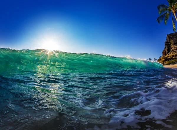 Fali zerwania piękny Ocean — Zdjęcie stockowe