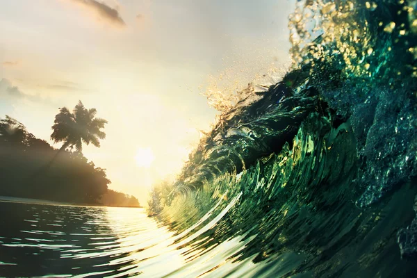 Bela onda oceânica — Fotografia de Stock