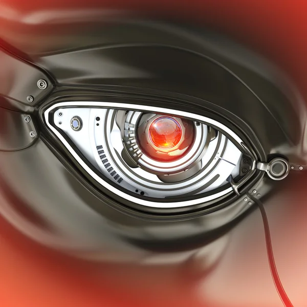 Futurystyczny cyber oko — Zdjęcie stockowe