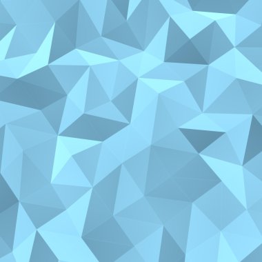 Mavi arka plan soyut çokgen üçgen