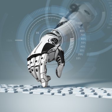 Robotik Kol bilgisayar klavye ile çalışma