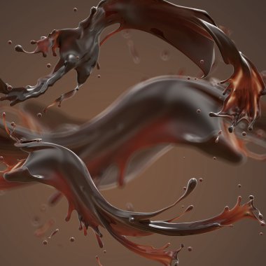 Kahverengi kahve sıçrama