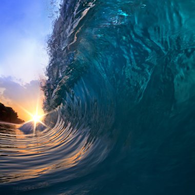 Güzel okyanus sörf dalgası