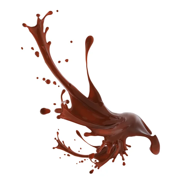 Splash van karamel koffie — Stockfoto