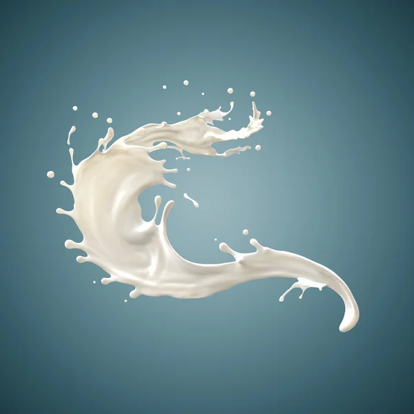 Splash of white milk — Stock Photo, Image