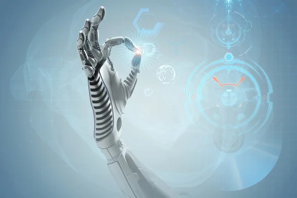 Robotic mechanical arm — Stock Photo, Image