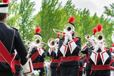 Ayrıntılar bir müzik grubu, showband, tantana veya drumband