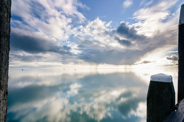 Het Unesco Wadden Zee Natuurpark Met Zijn Eindeloze Uitzichten Prachtige — Stockfoto
