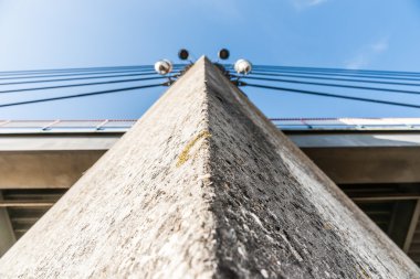 Askılı köprü mimari beton köprü ayağı