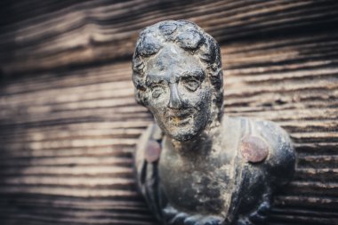 Paslı eski kapı kolu detay 