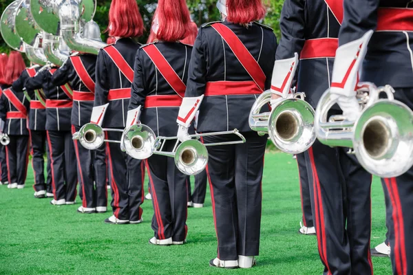 HAFABRA of Brass Band uitvoeren in uniform — Stockfoto