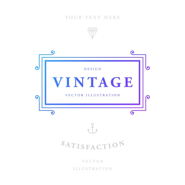 Elegant vintage frame — Stockvector
