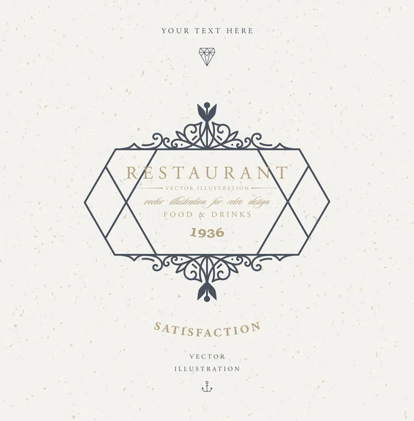 Elegant vintage frame — Stockvector