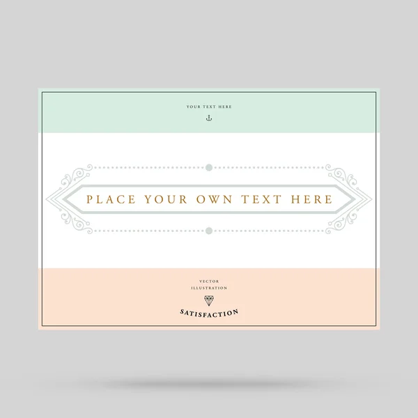 Elegant Vintage Frame — Stock Vector