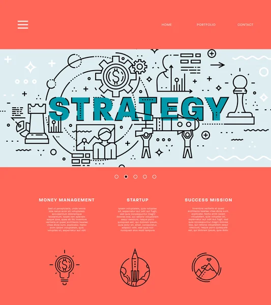 Página Web Site Design —  Vetores de Stock