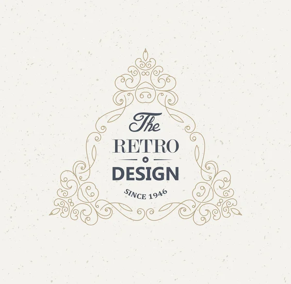 Marco vintage elegante — Vector de stock