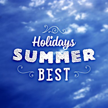 yaz tatili tipografi arka plan