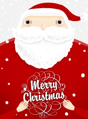 Noel Baba Merry Christmas etiketi