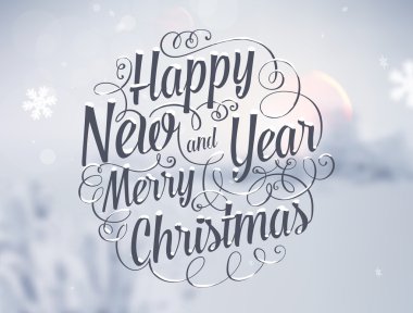 Beyaz renkli Noel Tebrik Kartı