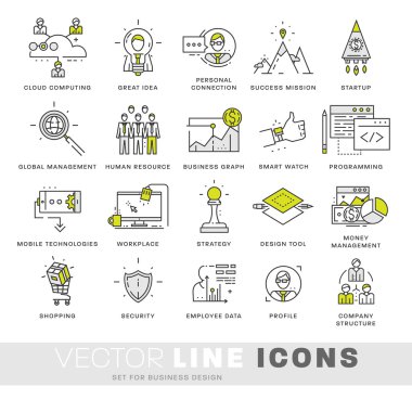 ince çizgi Icons set