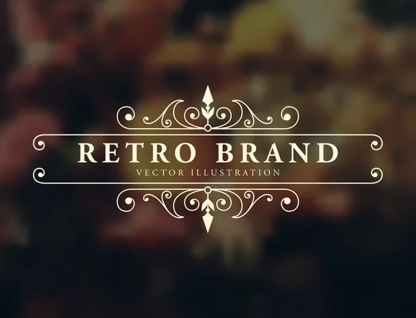 Marco vintage elegante — Vector de stock