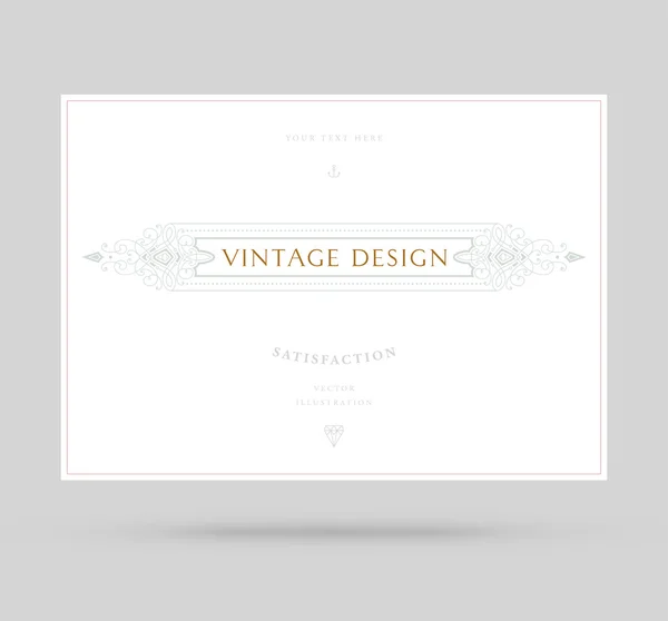 Elegant vintage frame — Stockvector