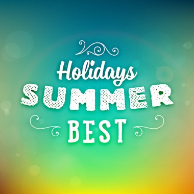 yaz tatili tipografi arka plan