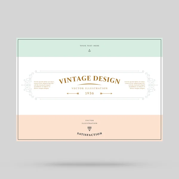 Elegant Vintage Frame — Stock Vector