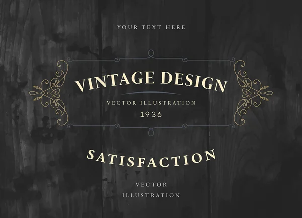 Marco vintage elegante — Vector de stock