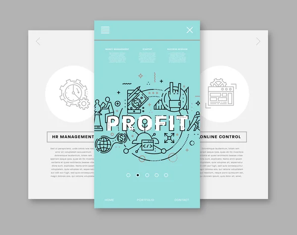 Plantilla de folleto empresarial — Vector de stock