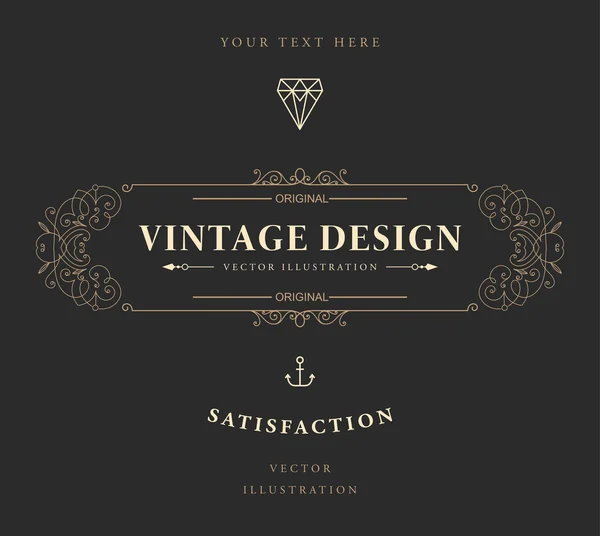 Elegant vintage frame — Stockvector