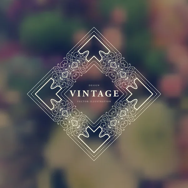 Marco vintage elegante — Vector de stock