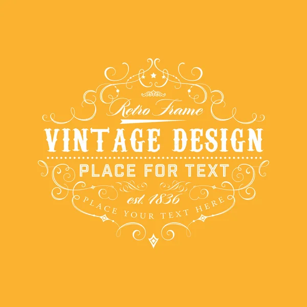 Elegant vintage frame — Stockvector