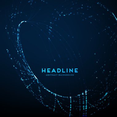 Noktalar ve çizgilerle soyut arkaplan