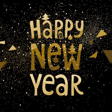 Altın Kıvılcımlar ile Noel kartı