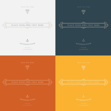 Zarif Vintage çerçeve kümesi