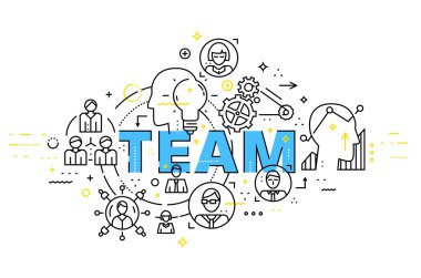 İnce çizgili iş Tema. 