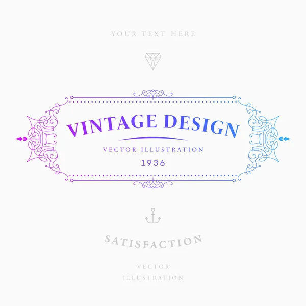 Elegant vintage frame — Stockvector